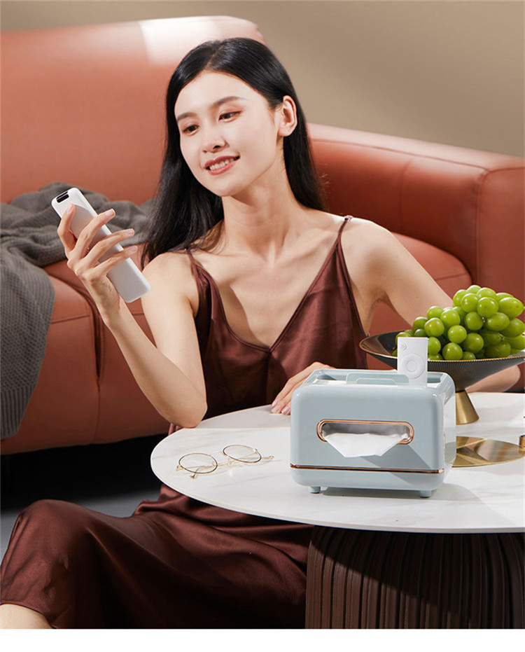 陶器製多機能ティッシュケース収納ボックス携帯立て付き