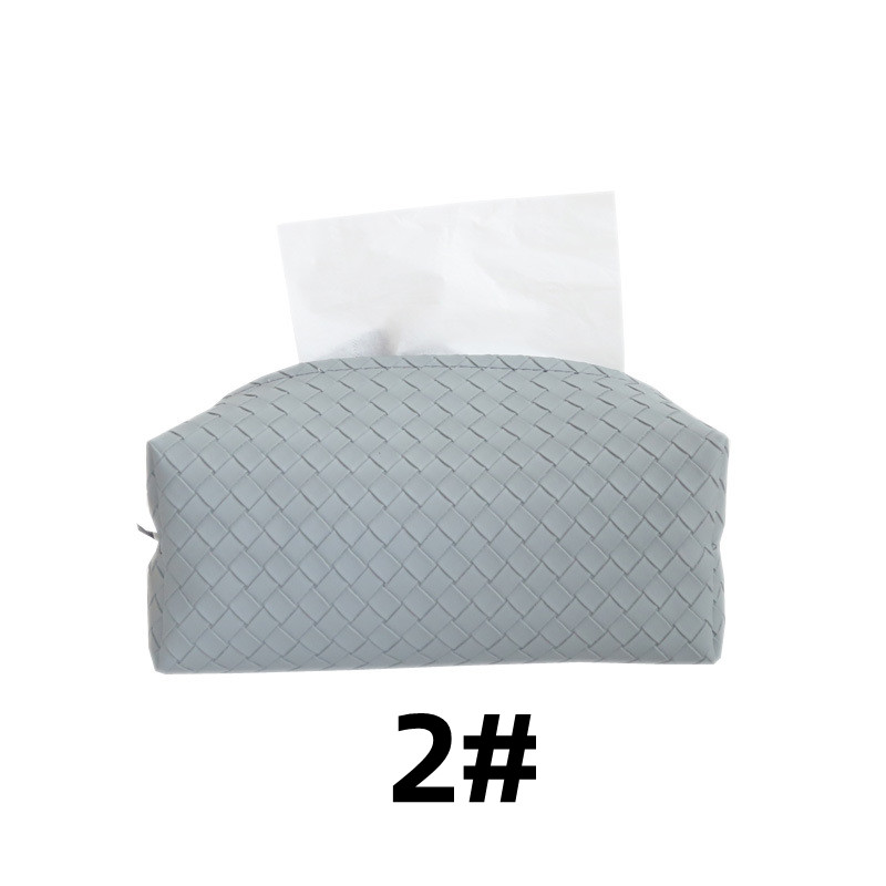 フェルト製おしゃれティッシュケース編み込み風カバー