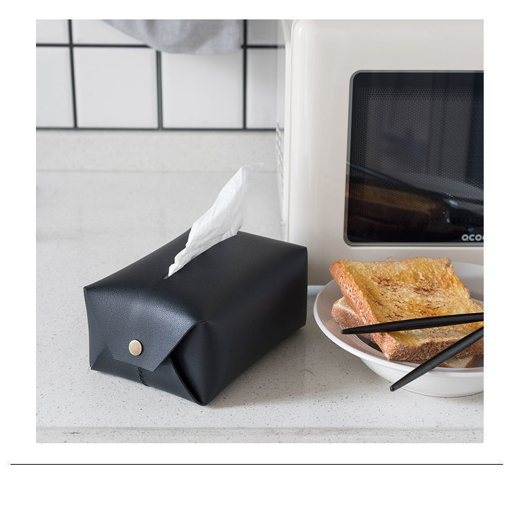 ティッシュケース やわらかレザー製ソフトティッシュカバー