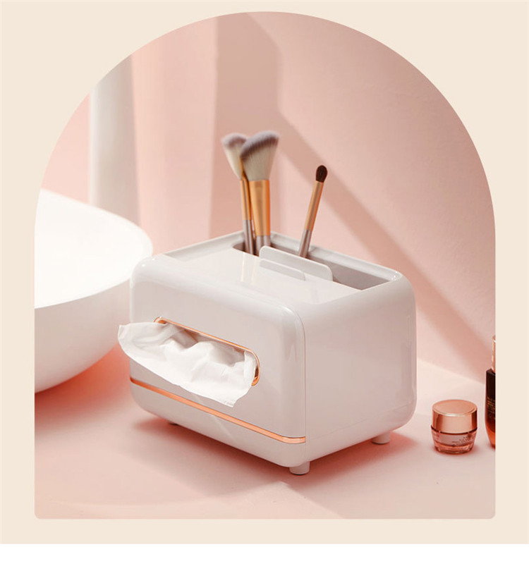 陶器製多機能ティッシュケース収納ボックス携帯立て付き