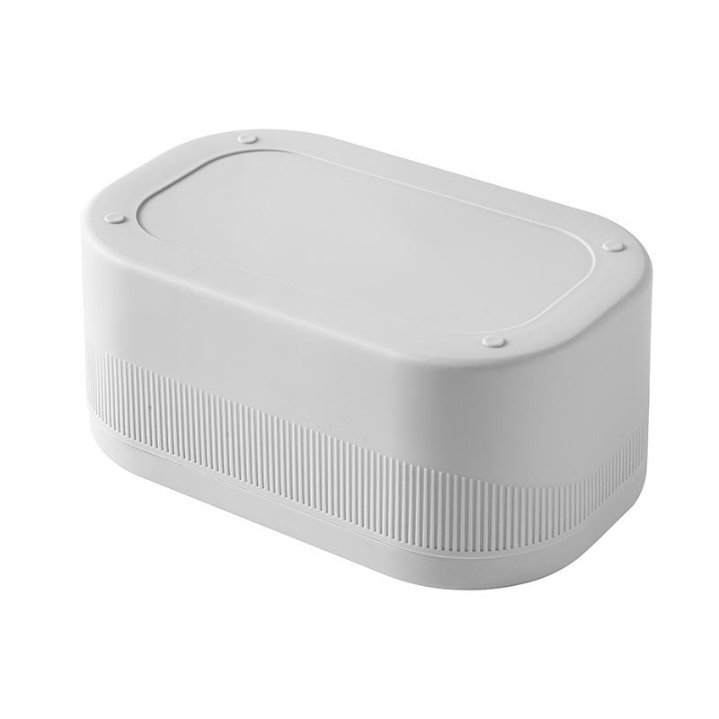 ティッシュケース 縦筋デザインプラスチック製ティッシュボックス