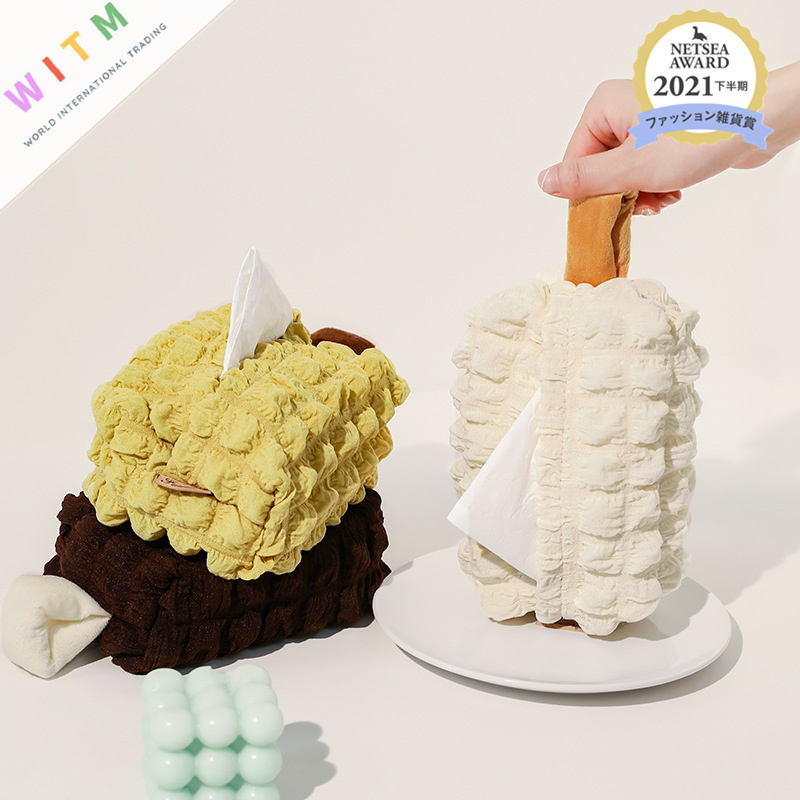 ティッシュケース フェルト製吊り下げティッシュカバー かわいい車載用