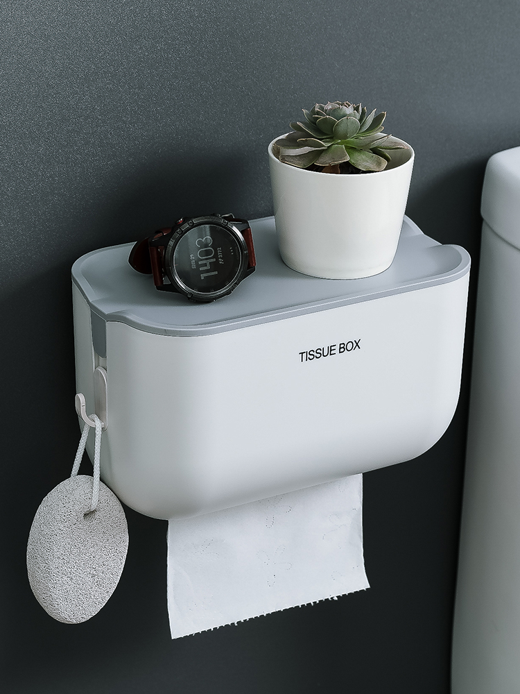 トイレットペーパーホルダー 物置棚 防水カバー