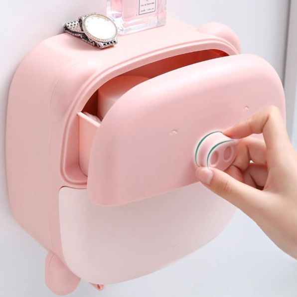 トイレットペーパーホルダー 多機能収納動物ホルダー