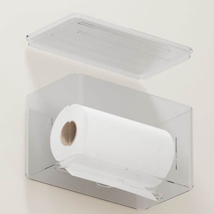 トイレットペーパーホルダー 猫モチーフ収納付きペーパーホルダー