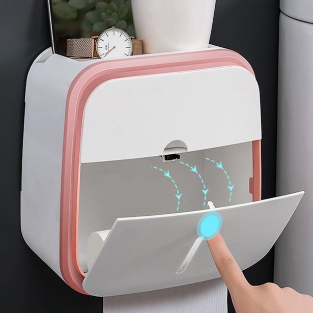 トイレットペーパーホルダー 多機能壁掛け式トイレットペーパーホルダー収納棚