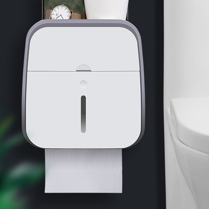 トイレットペーパーホルダー 多機能壁掛け式トイレットペーパーホルダー収納棚