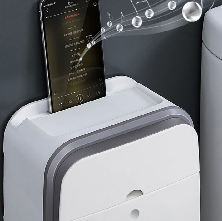 トイレットペーパーホルダー 多機能壁掛け式トイレットペーパーホルダー収納棚