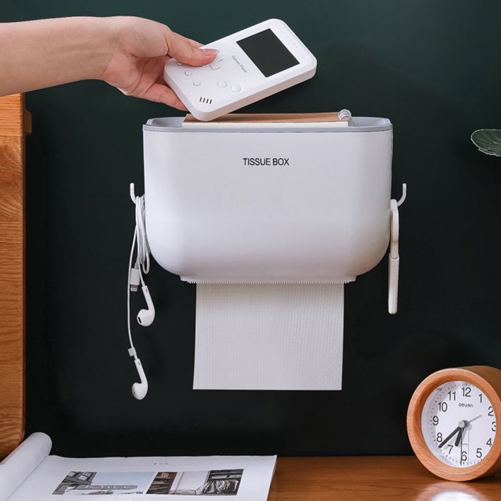 トイレットペーパーホルダー 防水収納付きトイレットペーパーホルダー