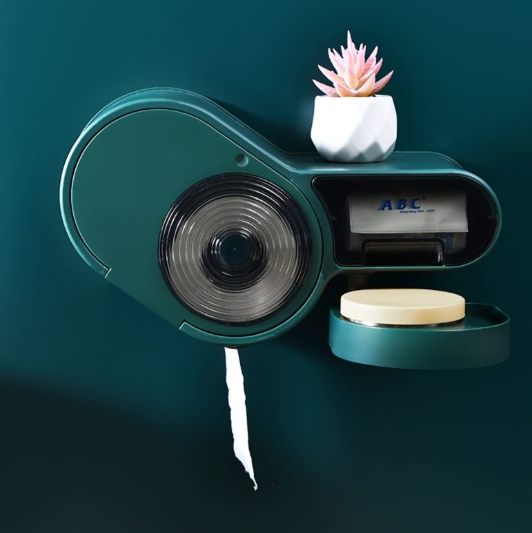 トイレットペーパーホルダー 多機能収納付きトイレットペーパーホルダー