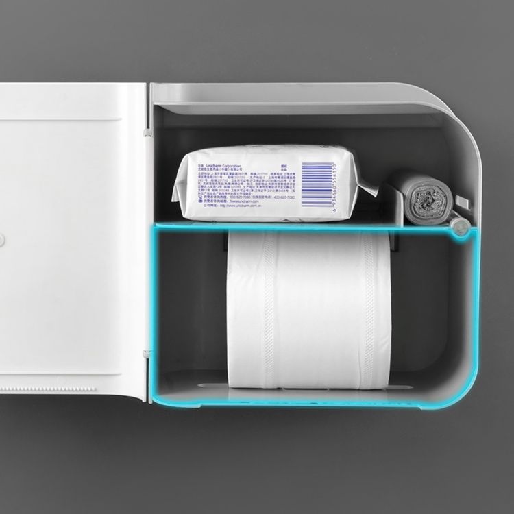 トイレットペーパーホルダー 磁吸接続式防水トイレットペーパー収納棚