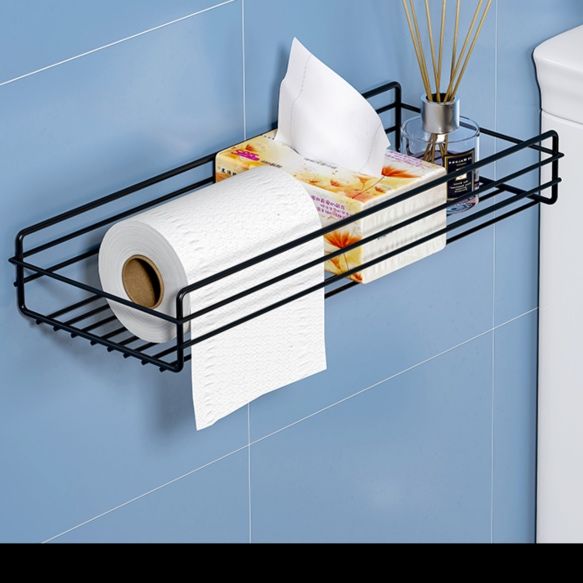 トイレットペーパーホルダー 壁掛け式多機能収納棚付きトイレットペーパーホルダー