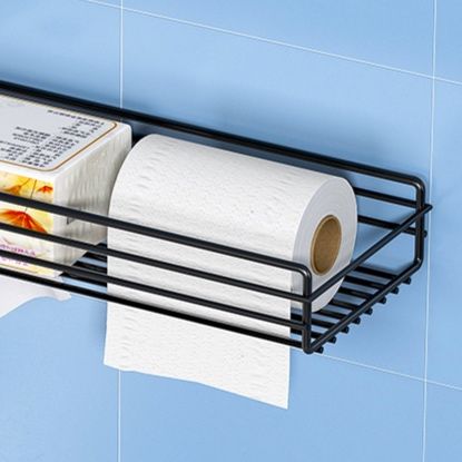 トイレットペーパーホルダー 壁掛け式多機能収納棚付きトイレットペーパーホルダー