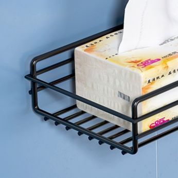 トイレットペーパーホルダー 壁掛け式多機能収納棚付きトイレットペーパーホルダー