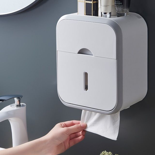 トイレットペーパーホルダー 多機能収納付きトイレットペーパーホルダー