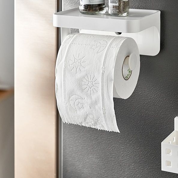 トイレットペーパーホルダー 壁面取付式多機能収納付きトイレットペーパーホルダー