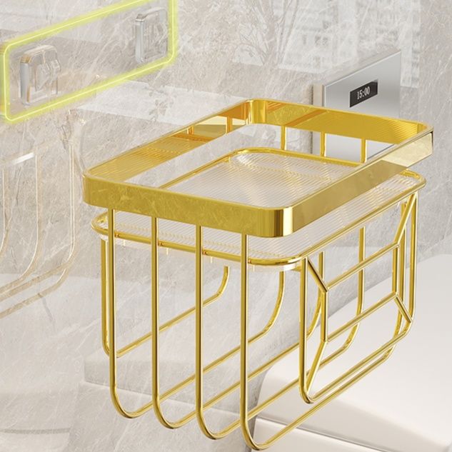 トイレットペーパーホルダー 多機能壁掛け式トイレットペーパーホルダー付き収納棚