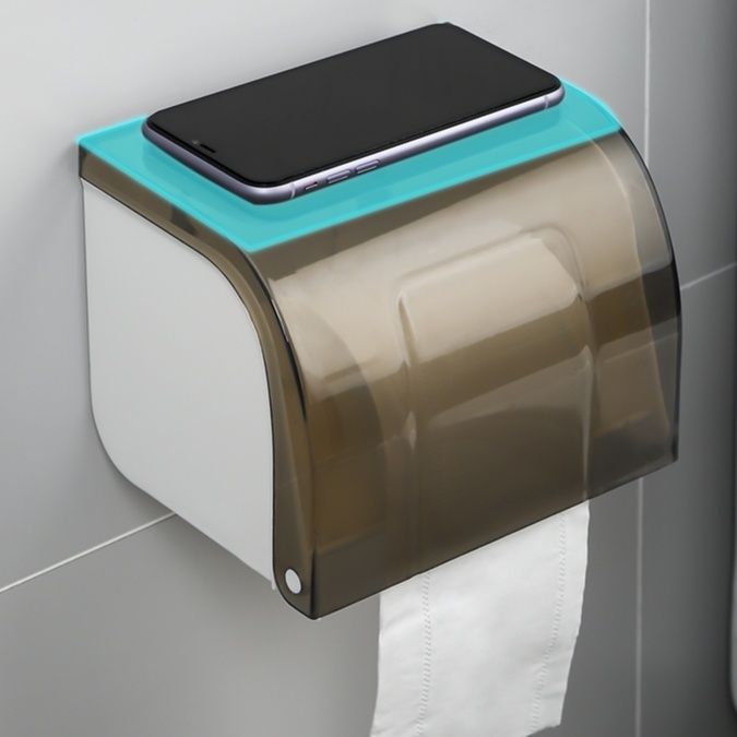 トイレットペーパーホルダー 多機能収納付き壁掛けトイレットペーパーホルダーカバー