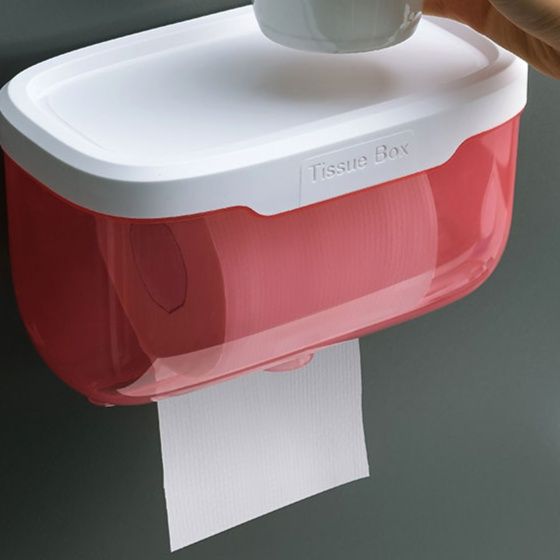 トイレットペーパーホルダー 多機能収納棚付きトイレットペーパーホルダーカバー