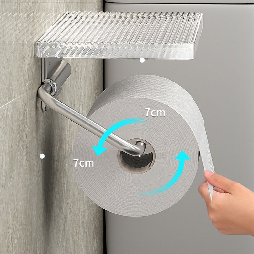 トイレットペーパーホルダー 多機能収納棚付きトイレットペーパーホルダーカバー