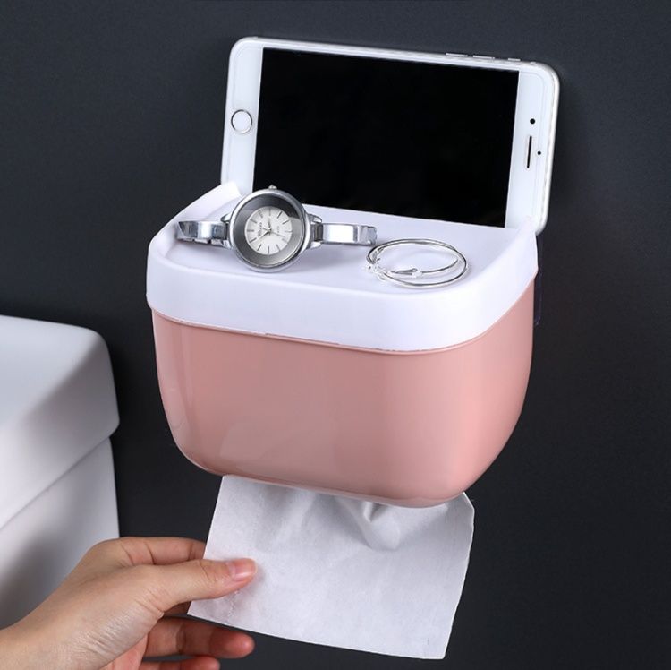 トイレットペーパーホルダー 壁掛け式多機能トイレットペーパーホルダーカバー