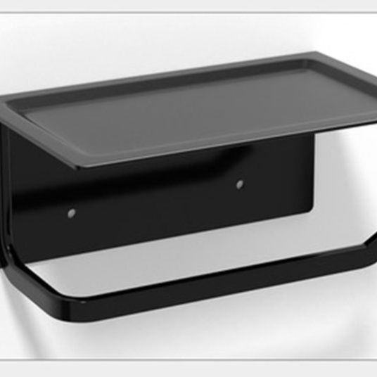 トイレットペーパーホルダー 壁掛け式トイレットペーパーホルダー棚付き