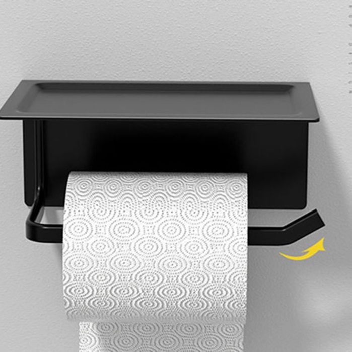 トイレットペーパーホルダー 壁掛け式トイレットペーパーホルダー棚付き