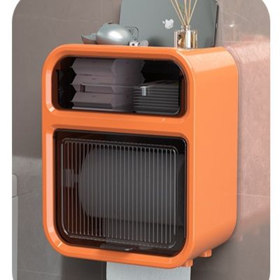 トイレットペーパーホルダー 多機能壁掛け収納付き　カバー