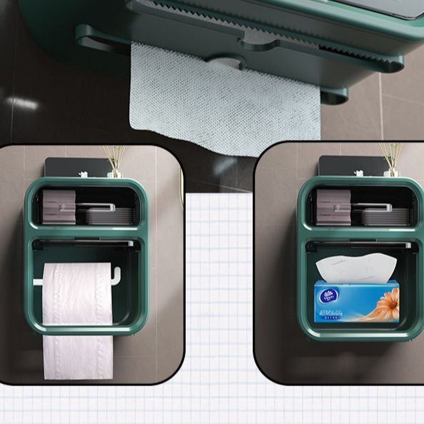 トイレットペーパーホルダー 多機能壁掛け収納付き　カバー