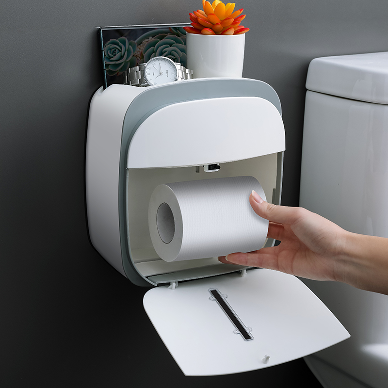 トイレットペーパーホルダー 多機能収納付きトイレットペーパーホルダー
