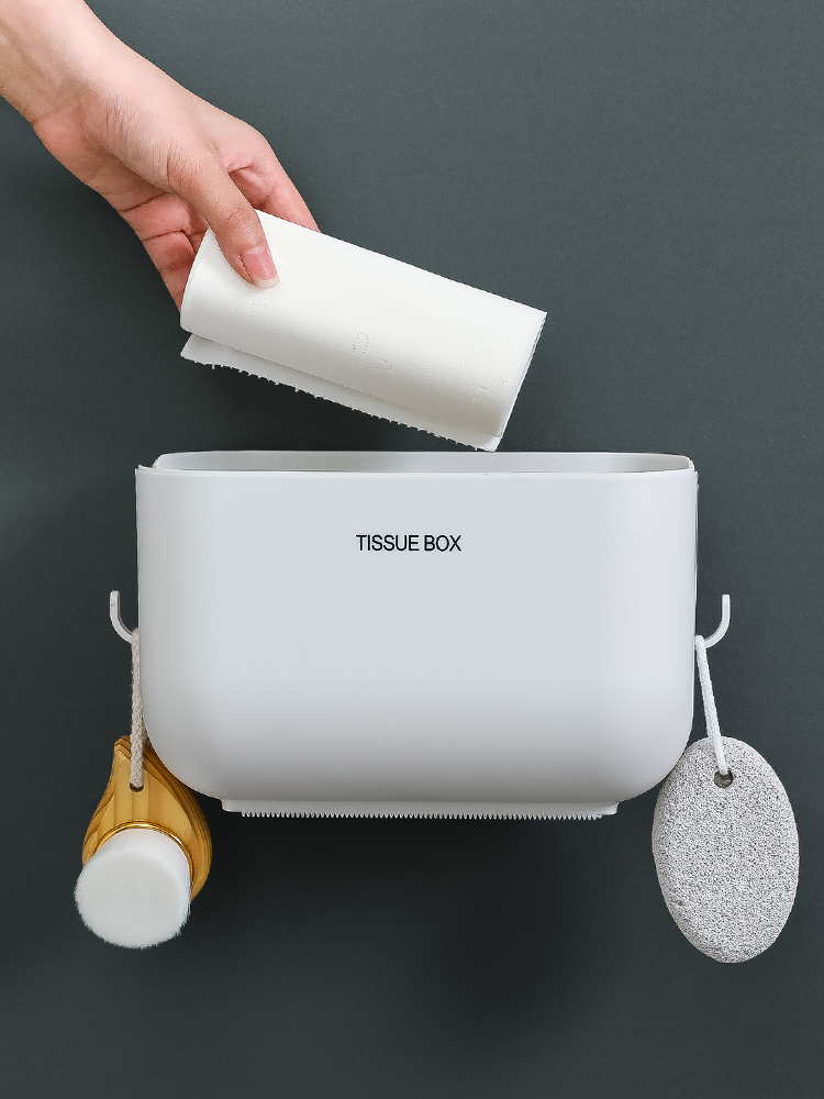 トイレットペーパーホルダー 物置棚 防水カバー