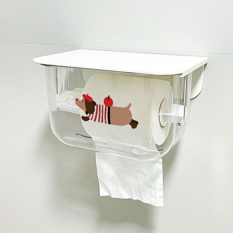 トイレットペーパーホルダー 犬柄多機能壁掛け式　カバー