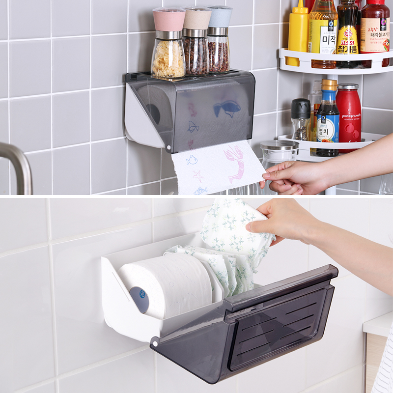 トイレットペーパーホルダー 多機能収納付きトイレットペーパーホルダー