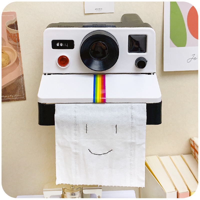 トイレットペーパーホルダー レトロカメラ型　カバー