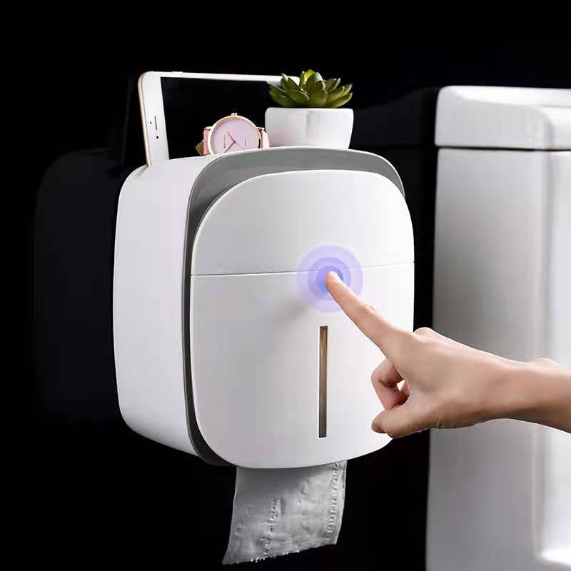 トイレットペーパーホルダー 多機能収納付きトイレットペーパーホルダー