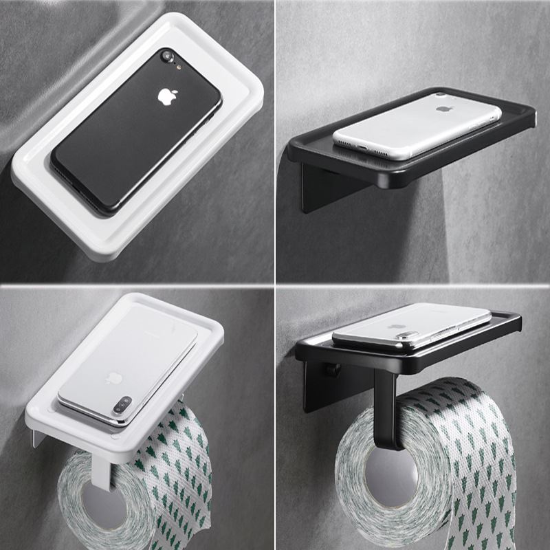トイレットペーパーホルダー スマホ置き場付きペーパーホルダー