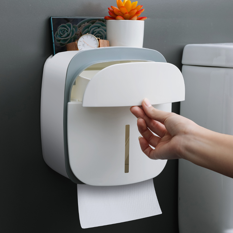 トイレットペーパーホルダー 多機能収納付きトイレットペーパーホルダー