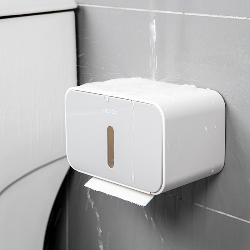 トイレットペーパーホルダー 壁掛け多機能収納付きトイレットペーパーホルダーカバー