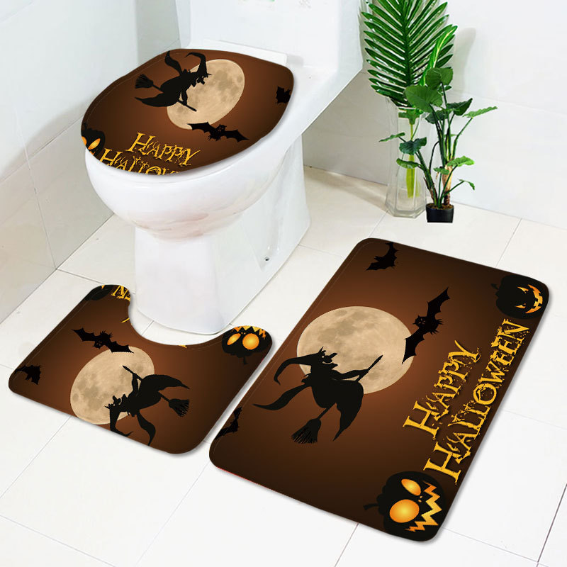 魔女とかぼちゃの仮装祭トイレマットセット