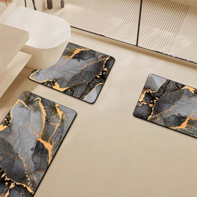 トイレマット 大理石調高級感トイレマット三点セット