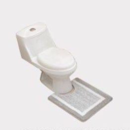 トイレマット 上質な縁取りデザイン吸水トイレマット