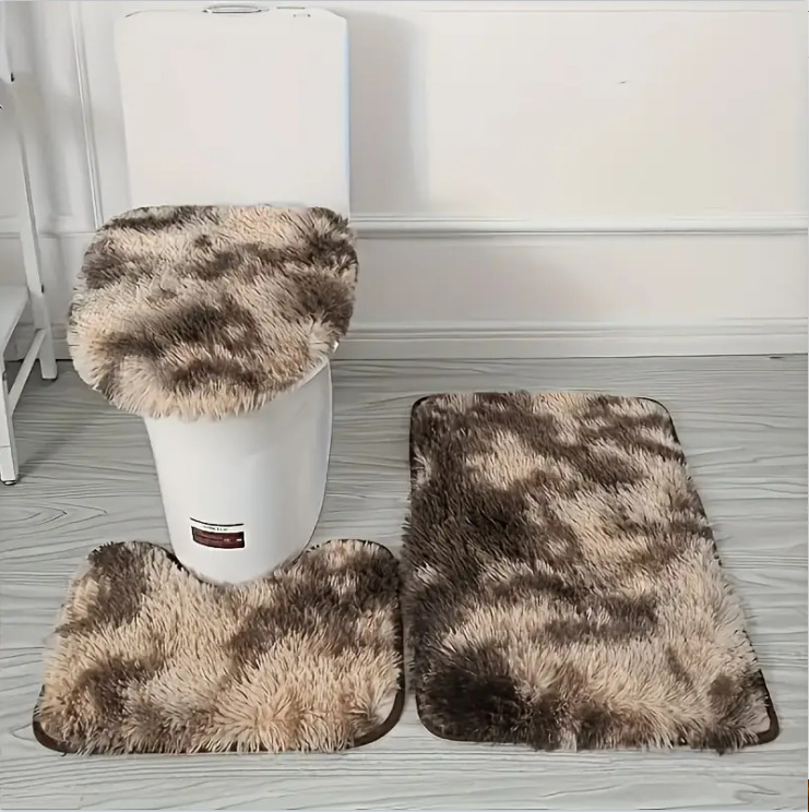 ふわふわシャギートイレマット3点セット
