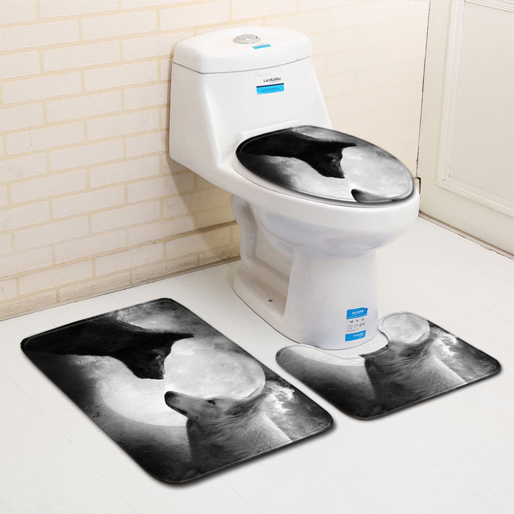 トイレマット 幻想柄トイレマット3点セット