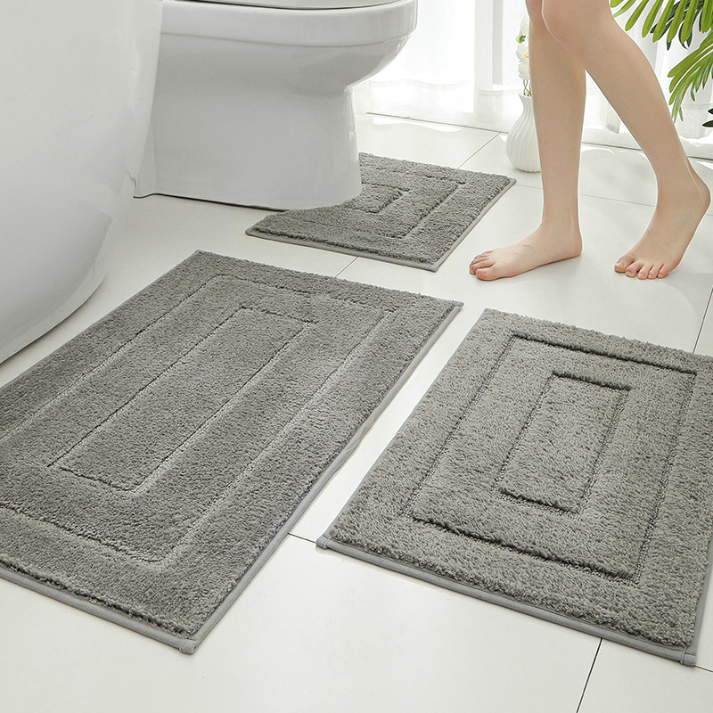 吸水性抜群の滑り止め付きトイレマットセット