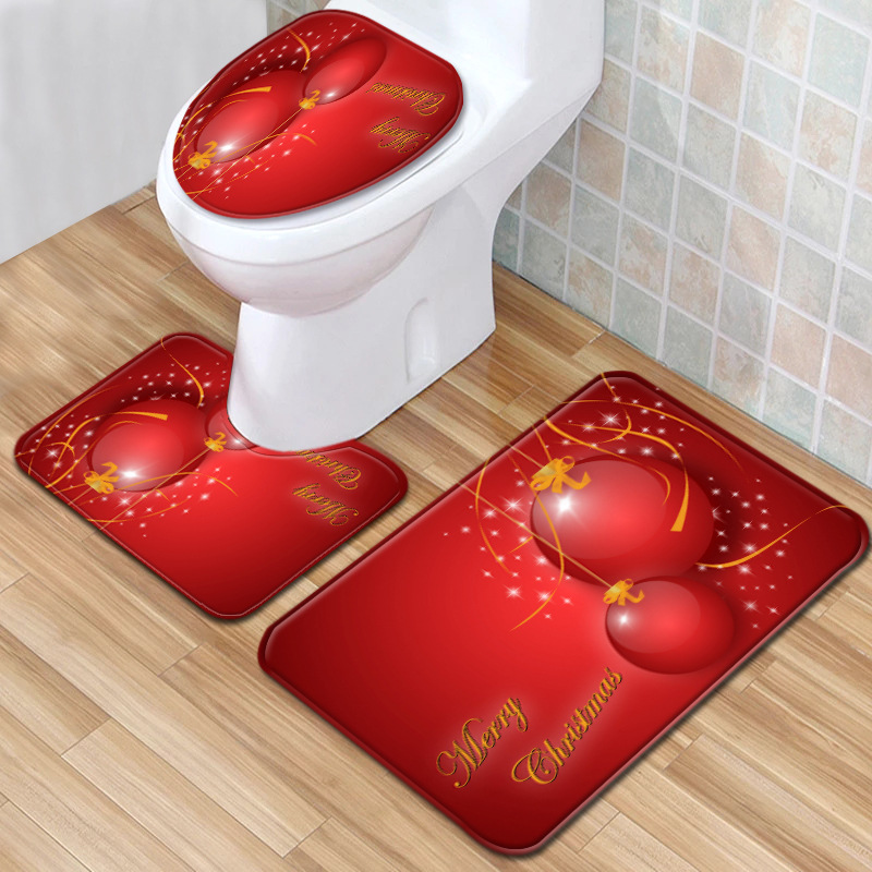トイレマット クリスマス柄トイレマット3点セット