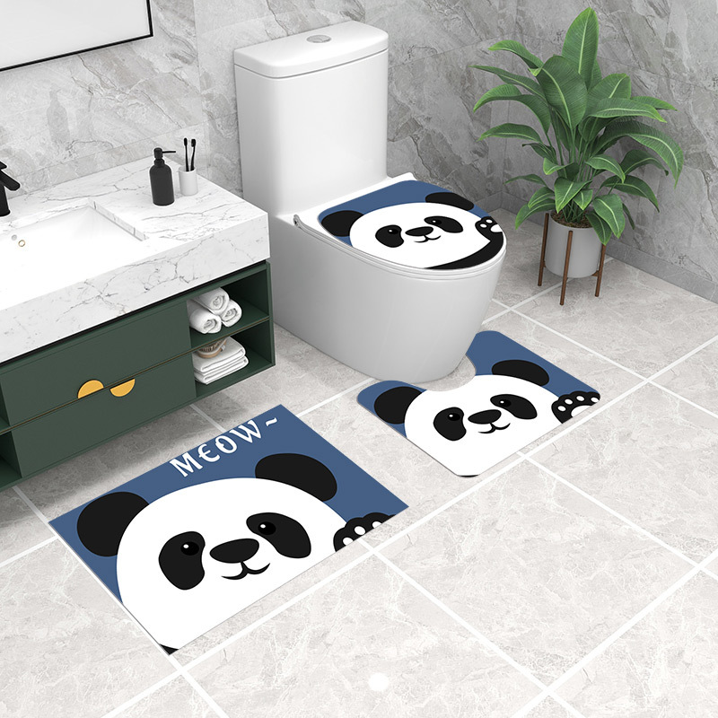 かわいい動物柄トイレマット3点セット