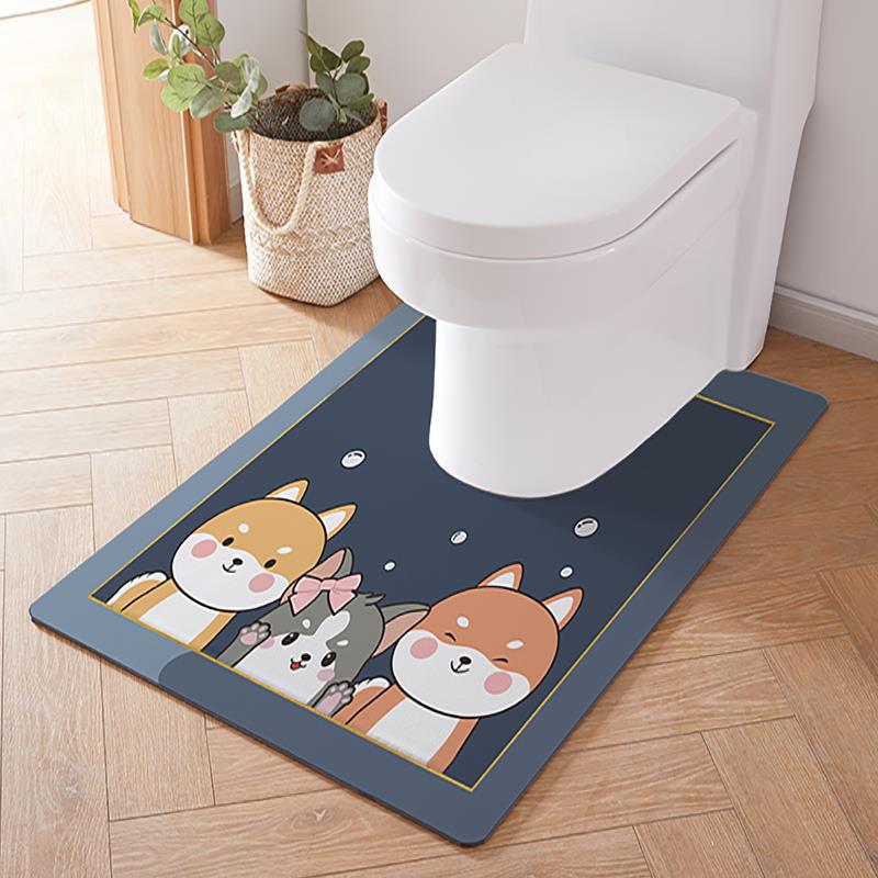 トイレマット 可愛いザイン防水トイレマット