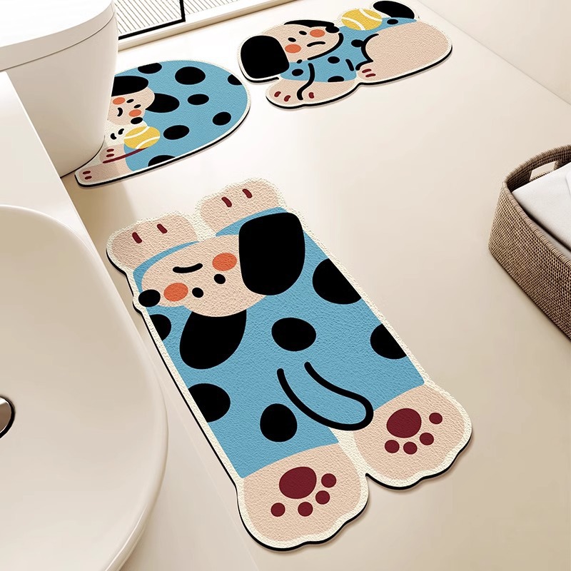 かわいい動物柄トイレマット2枚セット