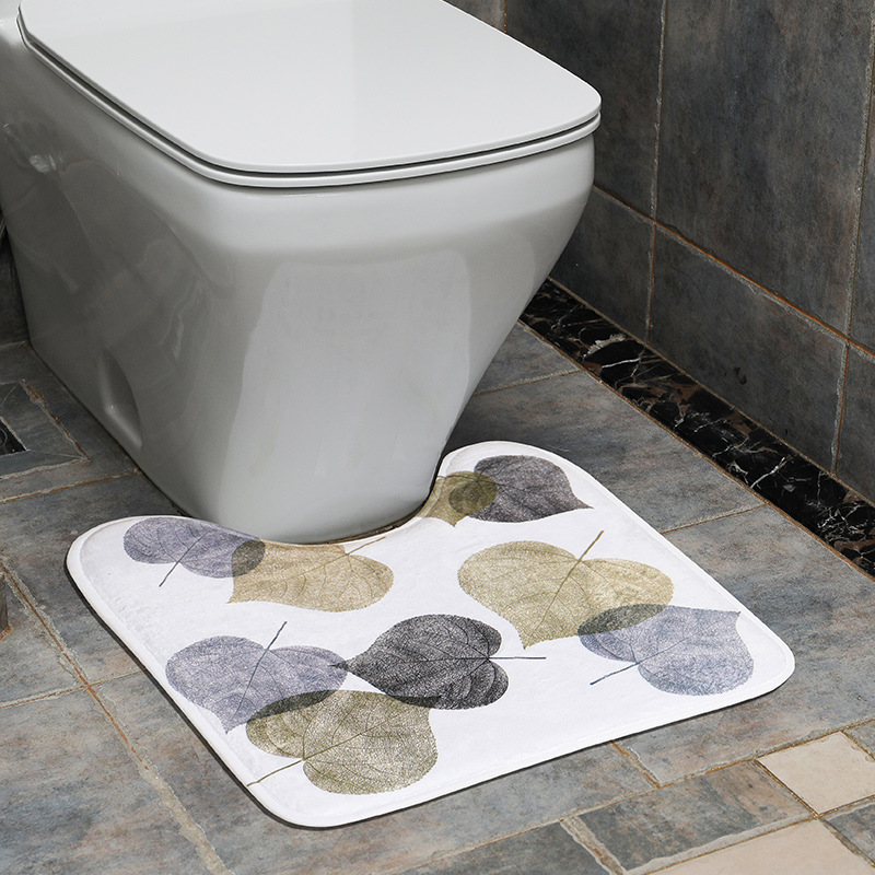 トイレマット リーフ柄トイレマット