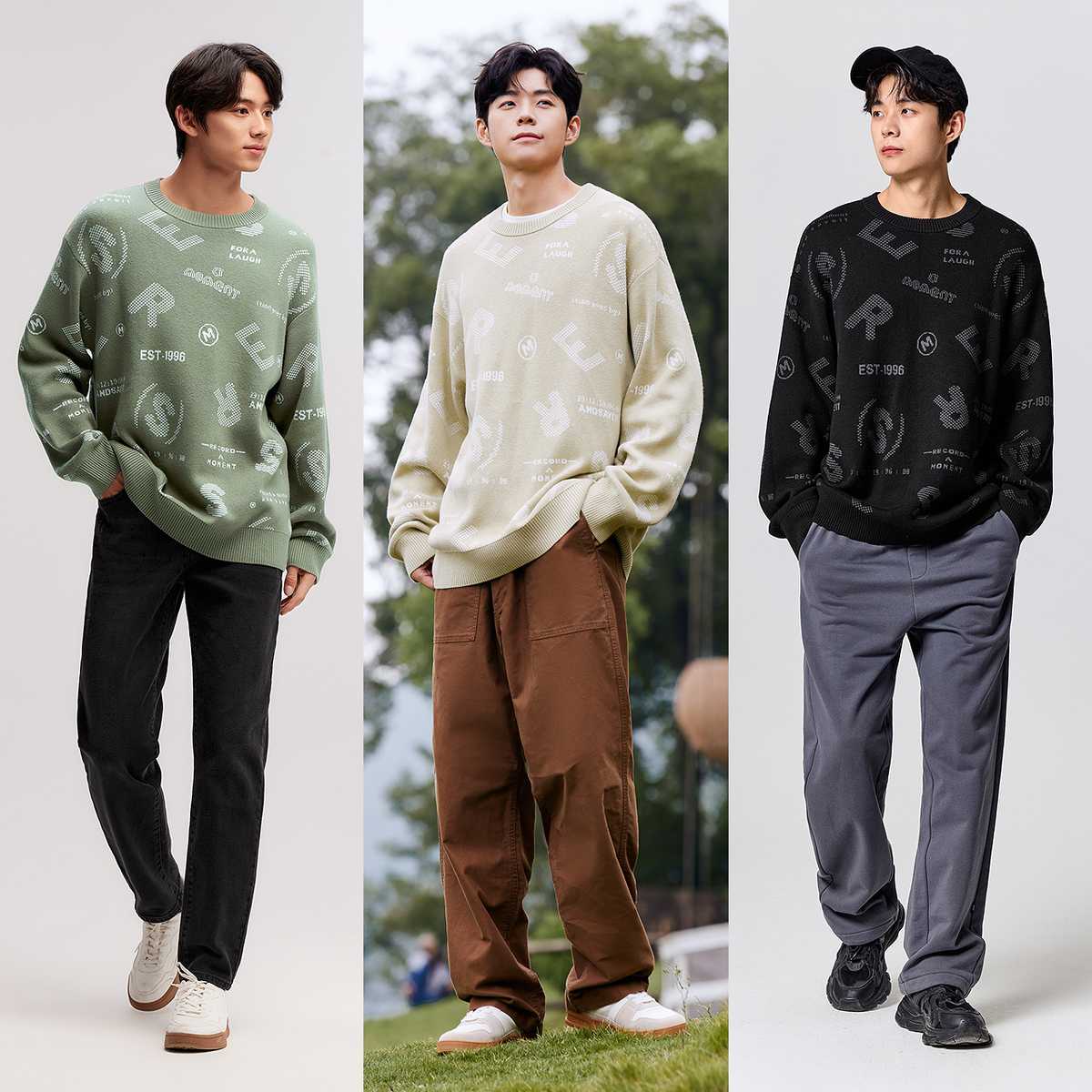 爽やかな印象で周りと差がつく！メンズ グリーントレーナーで作る好感度アップスタイル5選